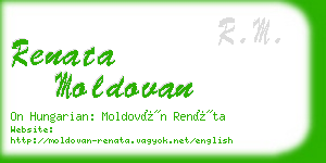 renata moldovan business card